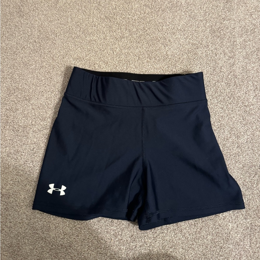 Under Armour workout shorts with fold over band
